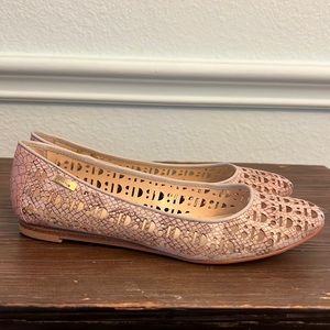 Calvin Klein Shyann Snake Cutout Flats